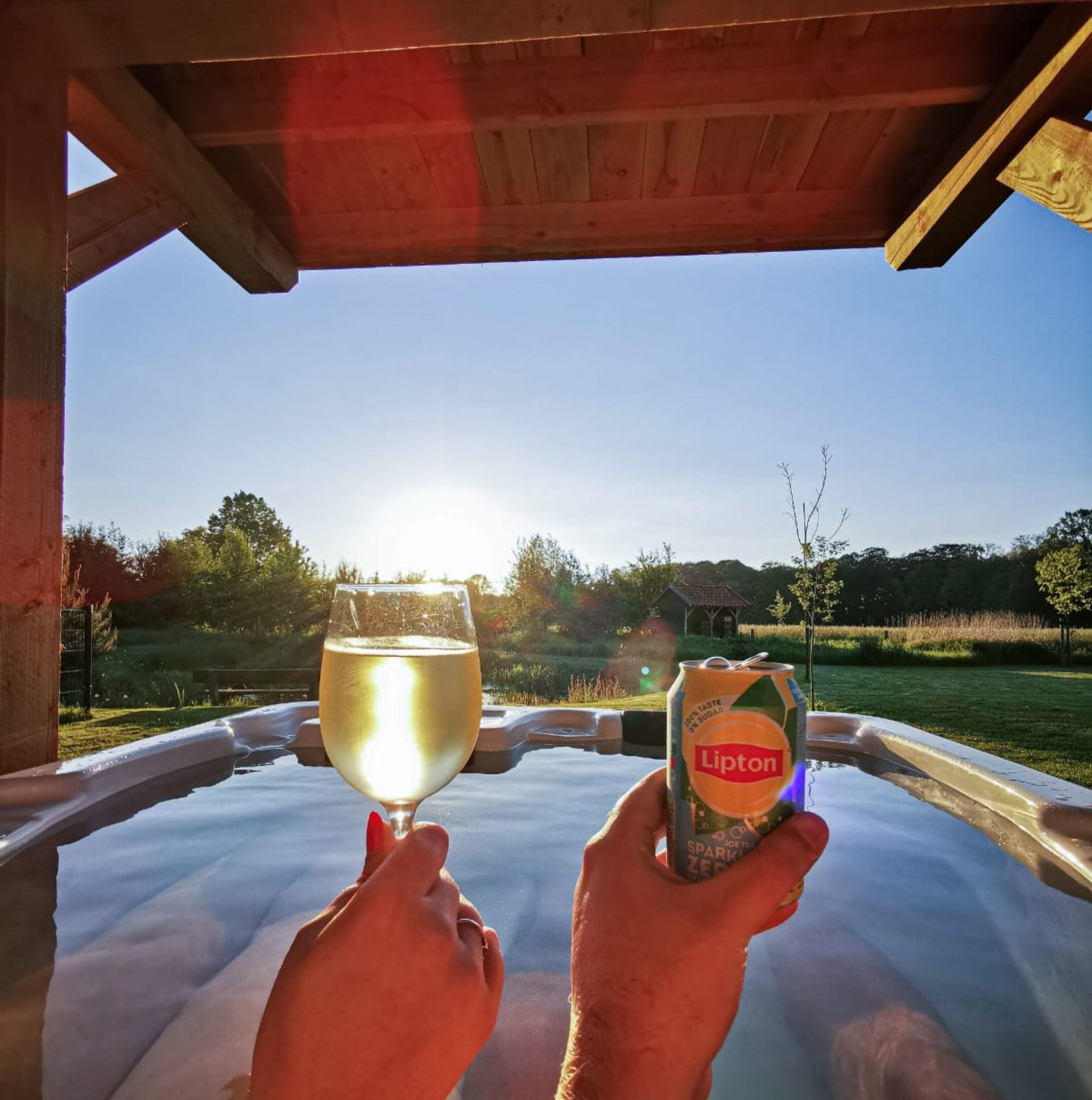 uitzicht Jacuzzi